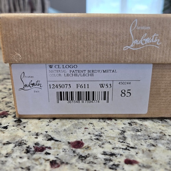 NEW Christian Louboutin W CL Logo Beige Belt with Signature Buckle main image 4